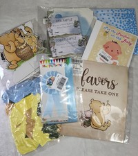 7 Piece WINNIE THE POOH BABY SHOWER DECORE, NEW NEVER USED