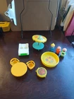 Vintage Fisher Price Little People Patio Set plus extras