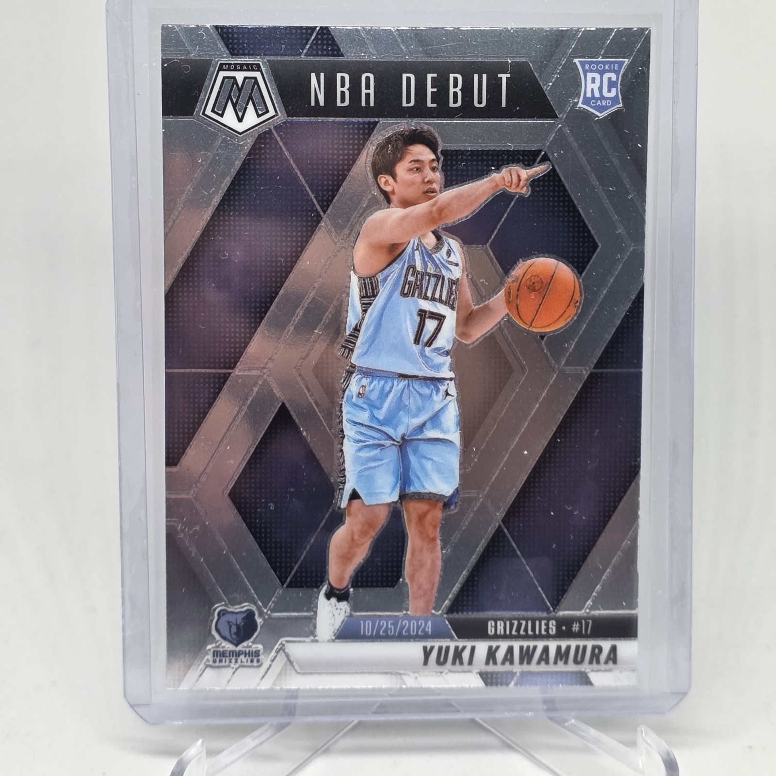 Yuki Kawamura Rookie Card NBA Debut 2024-25 Panini Mosaic #265