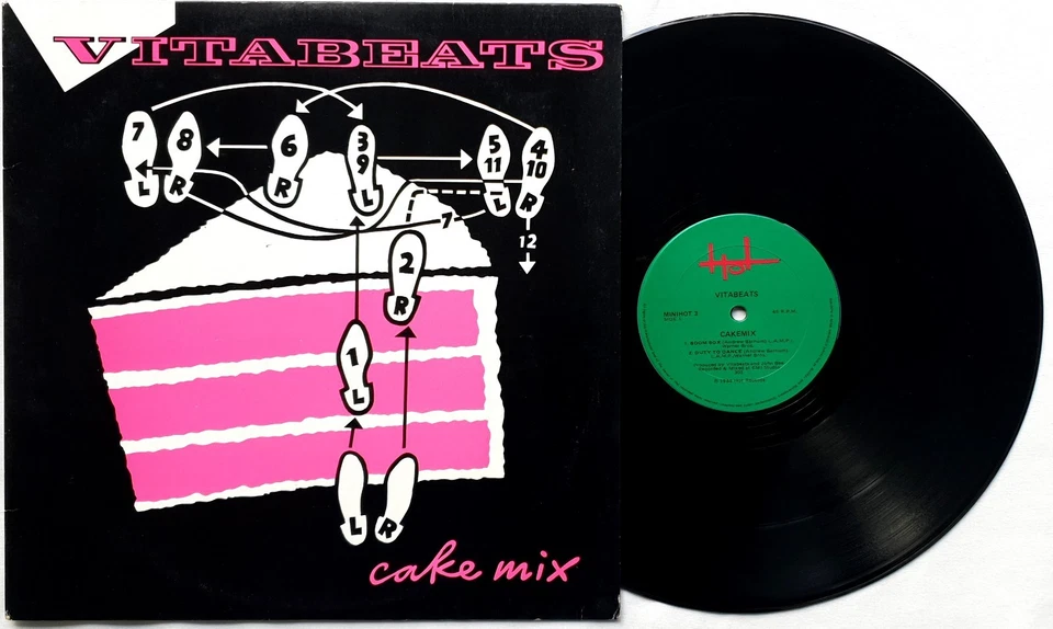 Vitabeats – Cake Mix Vinyl 12", 45 RPM, EP 1984 Hot Records – MINIHOT 3 - Image 2 of 3