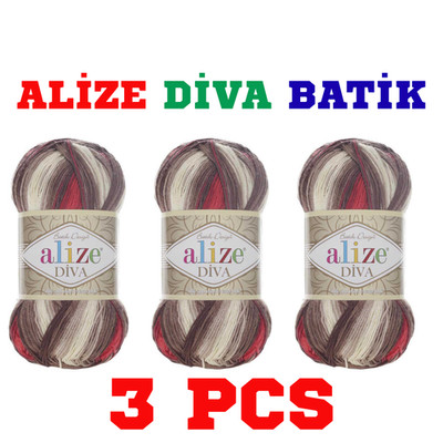 ALIZE DIVA BATIK 4574 Color baby blankets, baby booties, sweaters, vests, jacket
