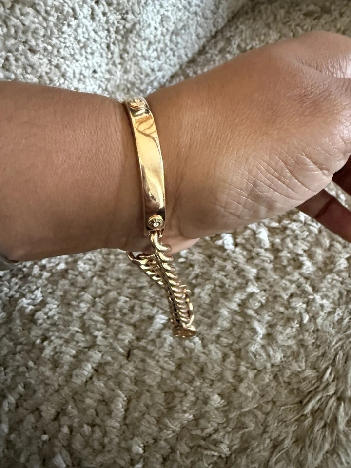 Brazalete cadena brazalete oro rosa con bisagras Henri Bendel Foto 2 de 4