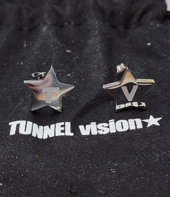 Tunnel Vision Star Stud Earrings 13mm