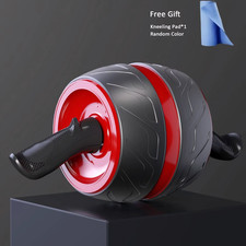 Rebound Ab Roller with Knee Pad   Home Gym Core Strength Trainer  Belly Wheel W