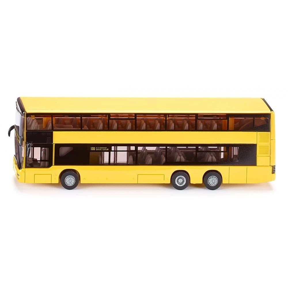 Siku 1884 MAN Double-Decker City Bus 187 MetalPlastic Yellow Rubber tyres 6590₽
