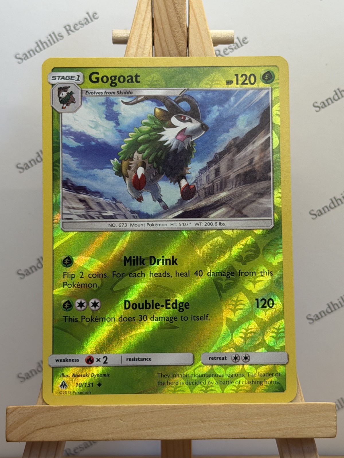 Pokemon TCG * Gogoat * 10/131 * Forbidden Light * Uncommon * Reverse Holo * 2018