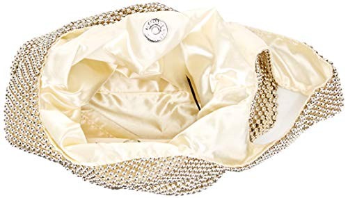  Womens Logan Mesh Pouch Evening Bag Light Gold