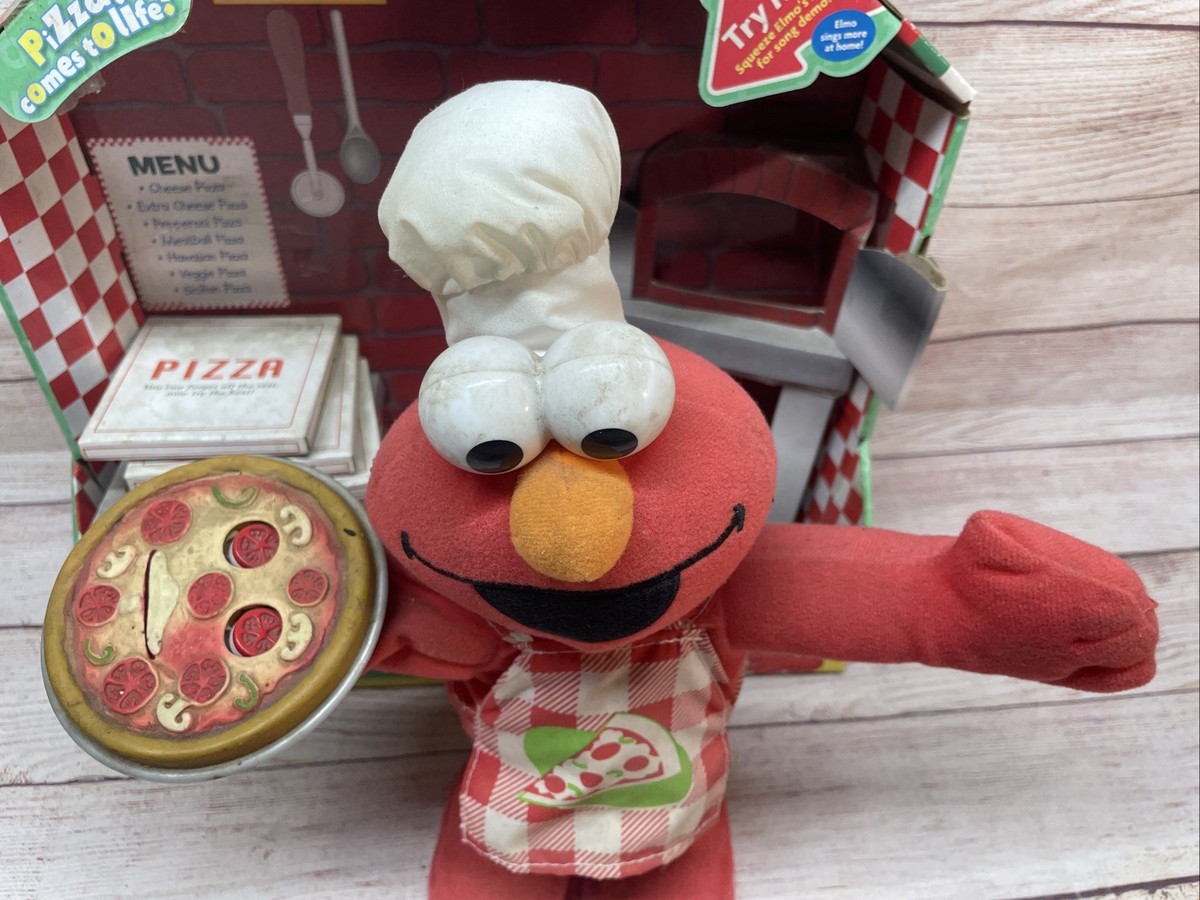 2007 Singing Pizza Elmo SESAME STREET Fisher Price Animated Music
