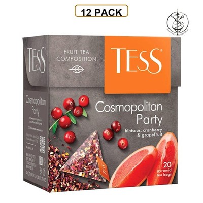 TEA FRUIT COSMOPOLITAN PARTY W/HIBISCUS CRANBERRY&GRAPEFRUIT - Russia - 12 PACK
