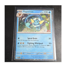 Vaporeon 168 Sv: Scarlet & Violet Promo Cosmos Holo 130 HP Pokémon TCG