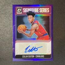 Collin Sexton Signature Series Purple RC Auto - 2018-19 Panini Donruss Optic