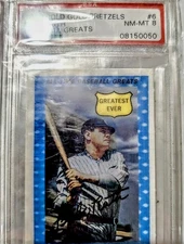 1970 Rold Gold Pretzels All-Time Greats #6 Babe Ruth Yankees HOF SGC 8 NM-MT