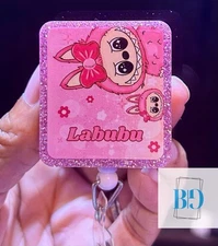 Viral Monsters, Labu, Glitter, Badge Reel For Nurse, Teacher,medical, Tech