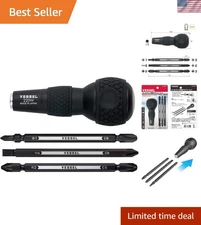 Professional 3PC Interchangeable Screwdriver Set with Ergonomic Grip & PZ Tips