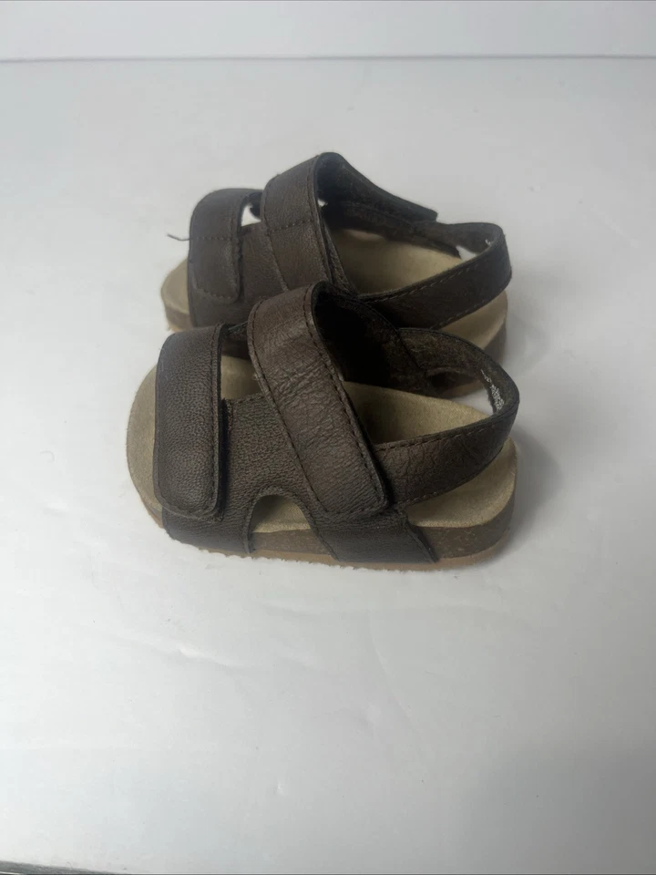 Children’s Place Marrón Clásico Duelo Correa Sandalias Zapatos 6-12 Meses NUEVO SIN ETIQUETAS Foto 2 de 4