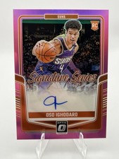 Oso Ighodoro RC Auto Signature Series  /25 Pink  2024-25 Panini Donruss Optic