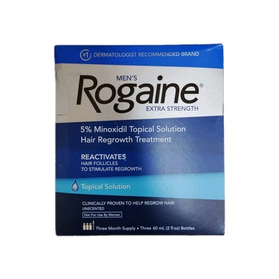 Rogaine Men's Extra Strength 5% Topical 3 Month Supply, 1/2028+