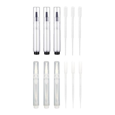 3er-Set Ausbesserungsstifte, 6 ml, nachfüllbar für Nagelhautöl, Lipgloss und