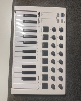 Arturia MINILAB MK2 USB Midi Keyboard Controller 25 Tasten, 8 Pads, weiß