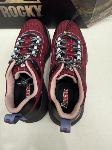 New Rocky SR Athletix Shoes Womens Size 8 M Red Composite Toe Work Sneakers - Picture 5 of 8