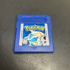 Nintendo Gameboy Pokemon Blue AUTHENTIC Good BATTERY read Label GB