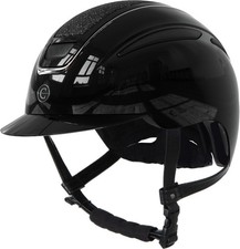 Covalliero Reithelm Elite Lack schwarz mit Glitzer