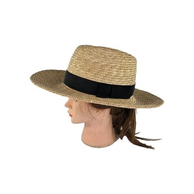 Brixton Straw Sun Hat Beach Summer Size L Wide Brim Tan Natural Womens Sun Hats