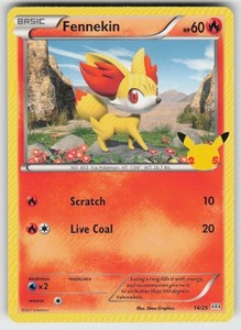 Fennekin 014/025 McDonald's 25th Anniversary Promo