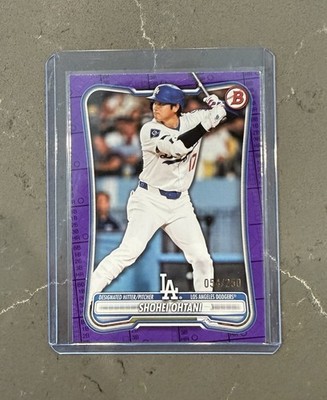 2026 Bowman Shohei Ohtani Purple 54/250 Dodgers