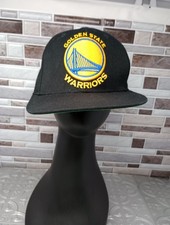 Mitchell And Ness Golden State Warriors SnapBack Cap Hat Black Embroidered Logo