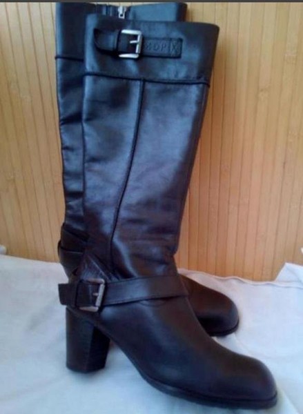 Women Marc O'Polo Boots Black Leather 36 #MRQ3