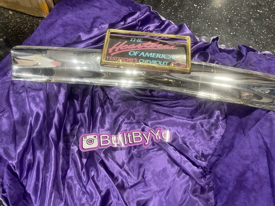 1957 Chevy Bel Air Front Bumper OEM Chrome Original Classic Car Part - Image 4 of 4