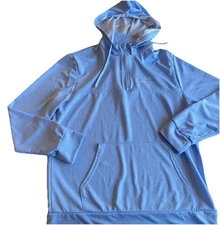 Realtree Fishing 1/4 Zip Lightweight Hoodie Light Blue Medium