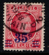 Belgium 1927 Albert I 35c on 40c surcharge SG436 Used