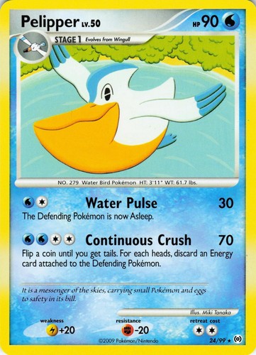 Pelipper 24/99 Arceus Pokemon Rare LP
