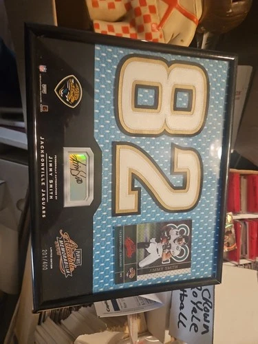 2002 Playoff Absolute Jimmy Smith Auto Autograph Number Patch Plaque 201/400