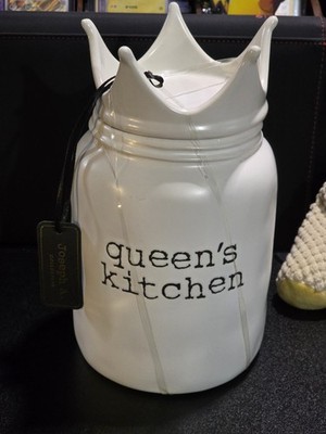 Kirklands Home Queens Kitchen Cannister New With Tags 
