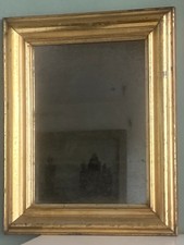 MIROIR RECTANGULAIRE ANCIEN BOIS DORE