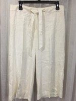 Willi Smith Ivory 100% Linen Culottes Pants Size 8 Willi Smith Ivory 100% Linen Culottes Pants Size 8