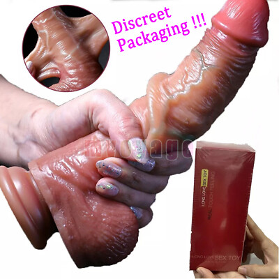 Dildo8 Inch Realistic Lifelike Big Real Dong Suction Cup Waterproof Women Toy US