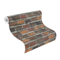 Vliestapete Rasch Backsteine Mauern Braun Grau Rot Factory 428063 (4,12€/1Qm)