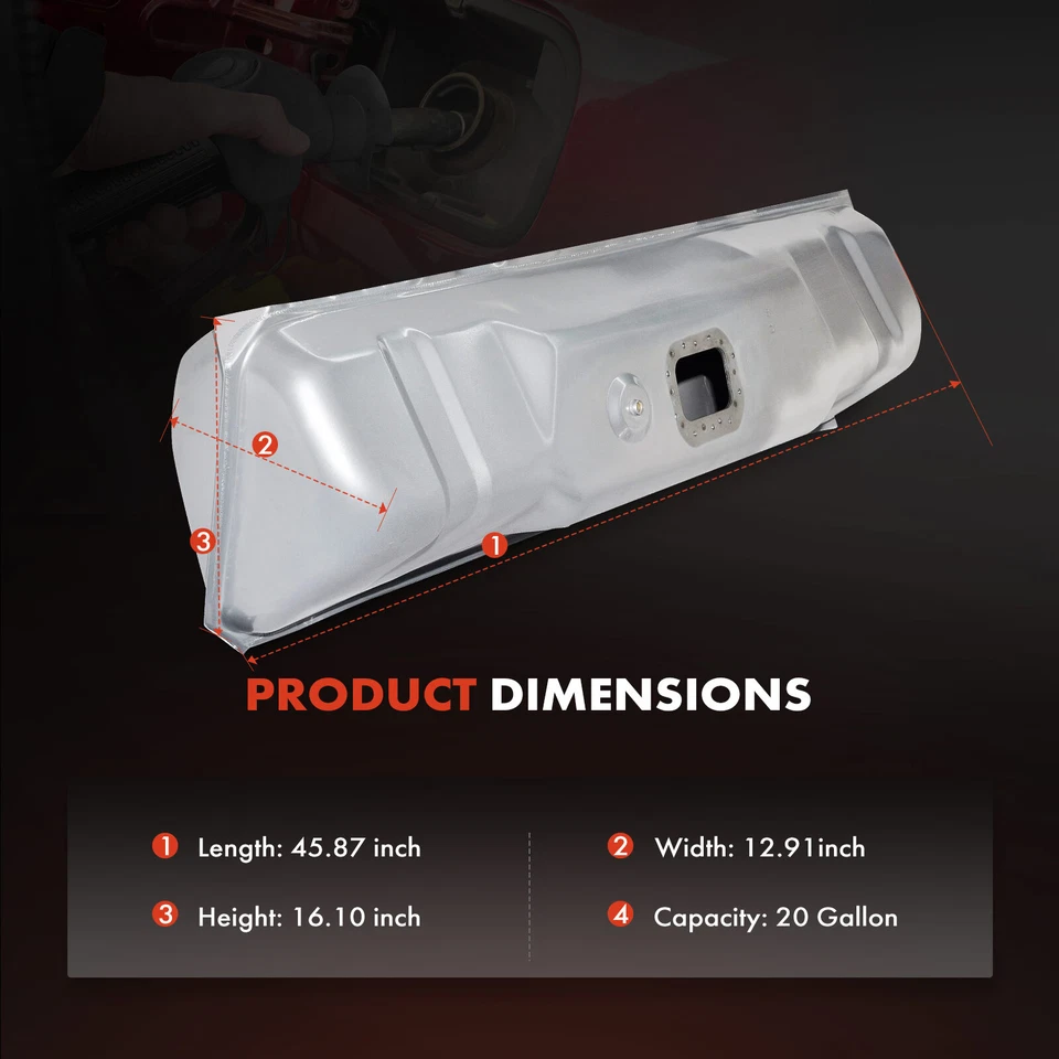 Nuevo tanque de combustible de 20 galones para Chevrolet Corvette 1984 1985 1986 1987-1996 V8 5,7 L Foto 4 de 4