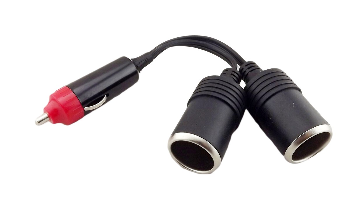 1x 12V 24V Car Outlet Cigarette Lighter Charger Adapter 2 Way Socket Y  Splitter