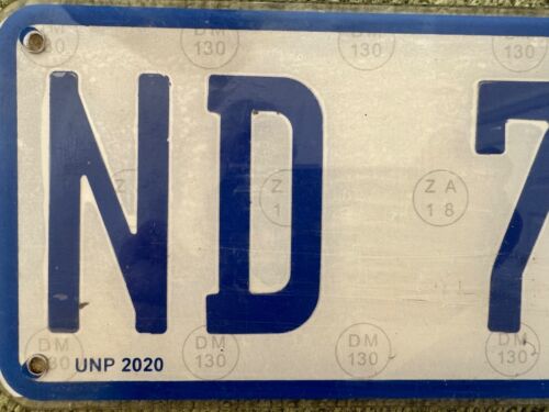 South Africa Durban Number Licence License Number Plate ND 754-952 - Picture 2 of 6