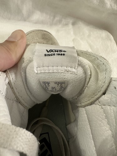 VANS Sk8- High Tops white and light blue size Men 5.5 / Women 7 off the wall - 第 6/10 張圖片