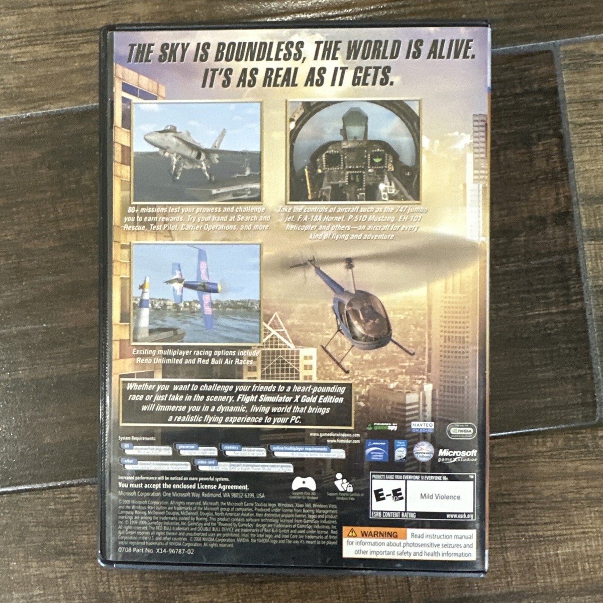 Microsoft Flight Simulator X Gold Edition PC Windows w