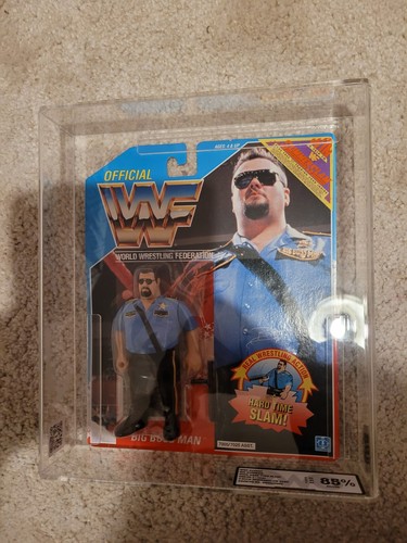 WWF Hasbro Big Bossman RWG 85 Graded MOC Wrestling...