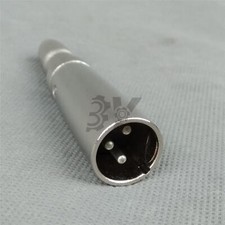 1PCS XLR Male to 1/4" Stereo TRS Female Adapter Plug NEW