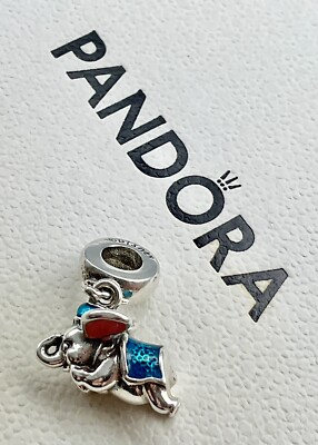   EIN WUNDERSCHÖNER ECHTER ''PANDORA'' ~ DISNEY ~ ''DUMBO'' ELEFANT BAUMELNDER CHARM.  