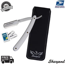 BARBER SALON STRAIGHT CUT THROAT SHAVING RAZOR RASOIRS RASOI SHARPEND+ 10 BLADES